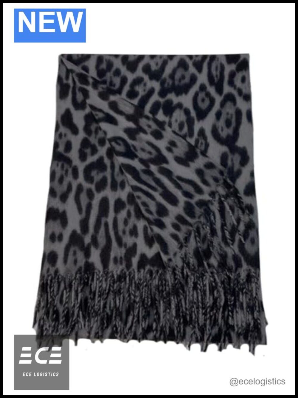 Extra Large Animal Print Scarf Wrap Shawl Pashmina Cashmere Feel Fringe 28x70